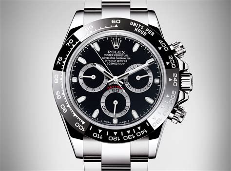 rolex steel daytona 40 black index dial|Altro.